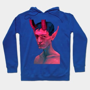 devil boy portrait Hoodie